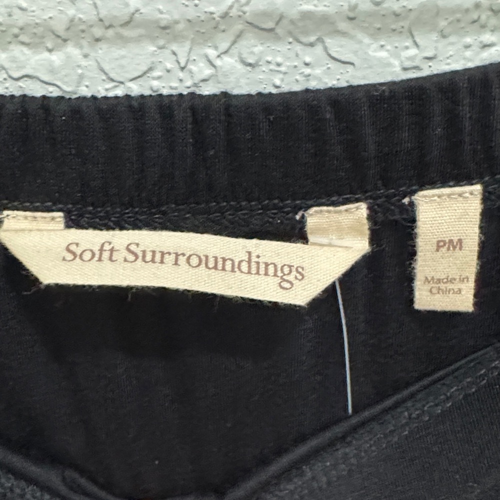 NWT Soft Surroundings Black Tiered Knit Maxi Skirt - Picture 8 of 8